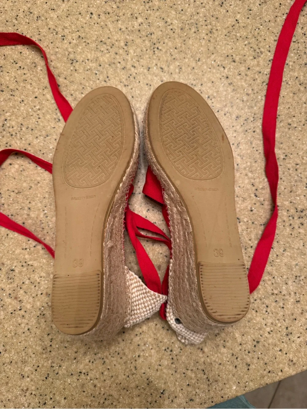 Toni Pons Valencia wraparound Red Espadrille Wedge Tie-Up Sandals size 8 or 8.5